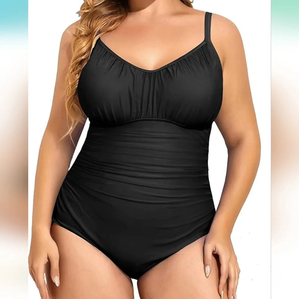 AQUA EVE vintage tummy control swimsuit